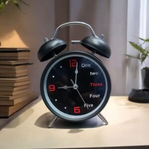 Bell Alarm Mate Black Clock (TC-206)