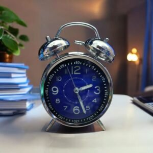 Bell Alarm Silver and Deep blue (REDIUM) Clock (TC-205)
