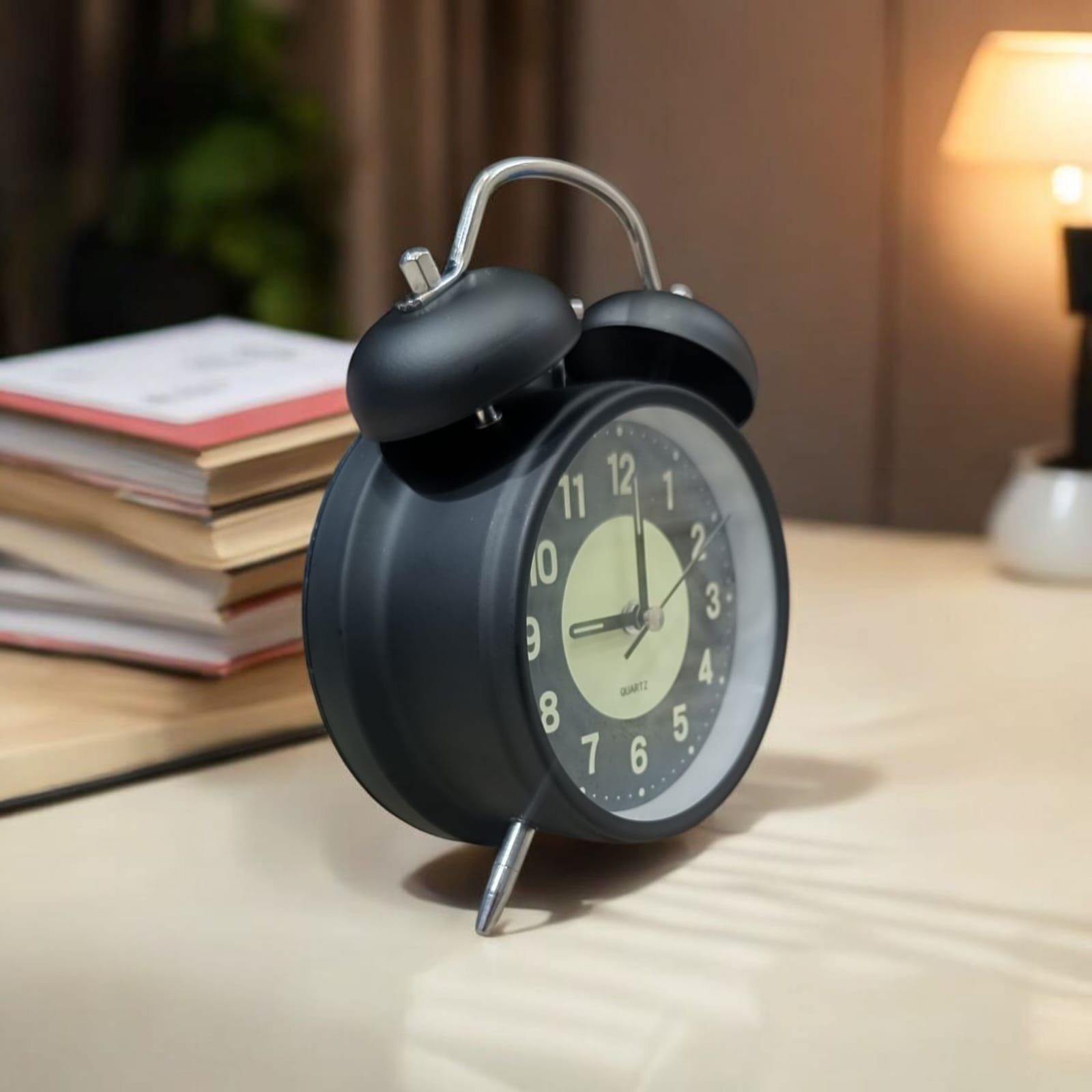 Bell Alarm Black And Yellow (RADIUM) Clock (TC-219) - Image 2