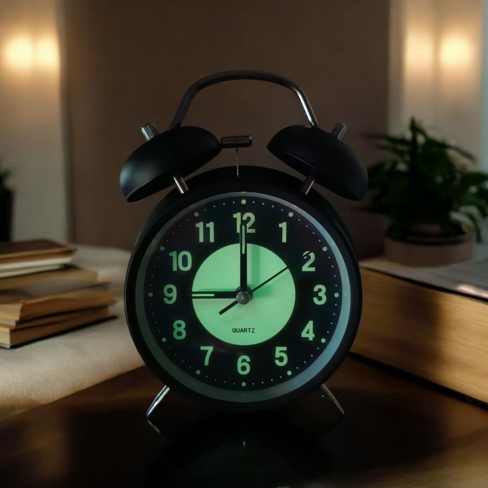 Bell Alarm Black And Yellow (RADIUM) Clock (TC-219) - Image 4