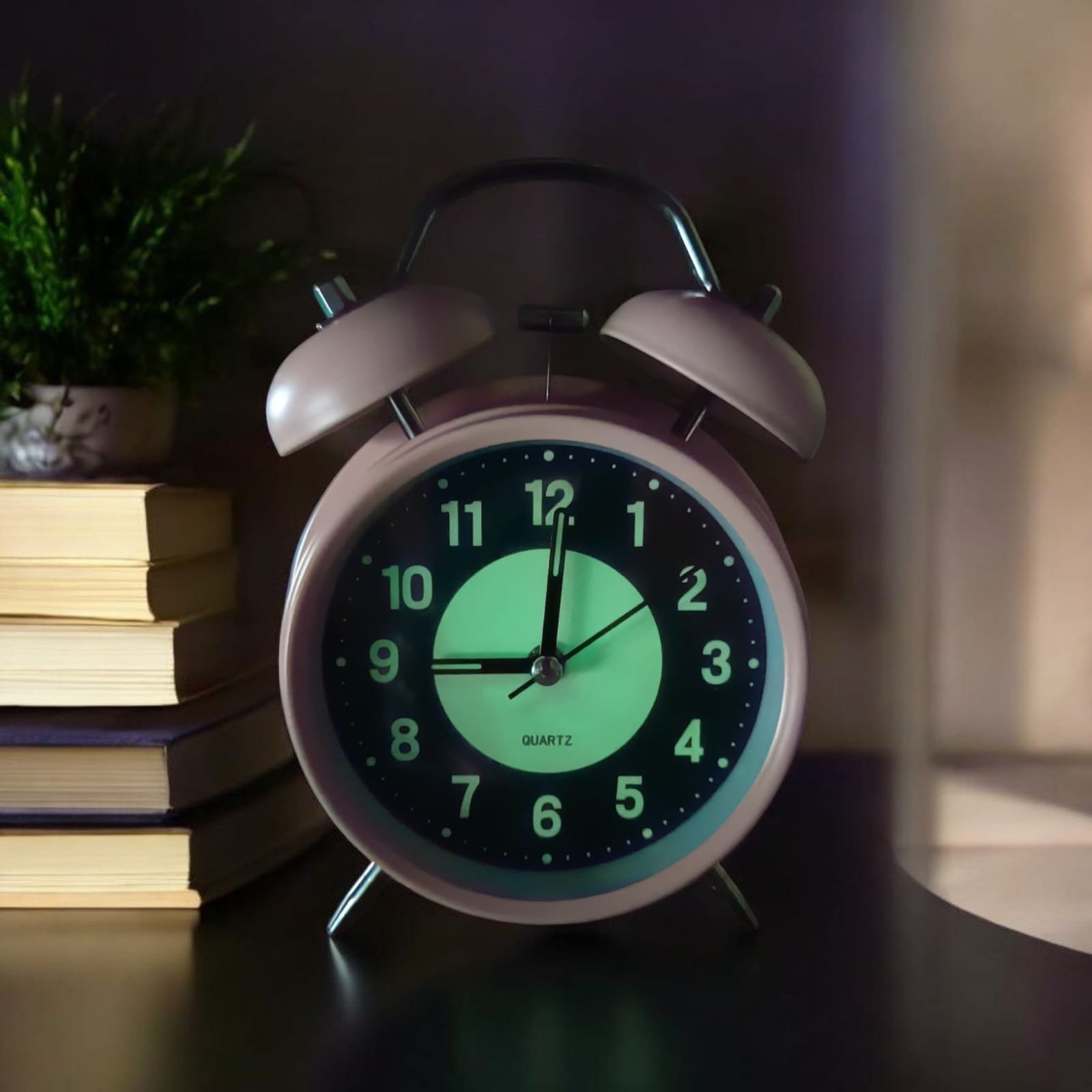 Bell Alarm Black And Pink (RADIUM) Clock (TC-207) - Image 4