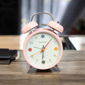 Super Premium Honey time PINK and White Clock (TC-230)