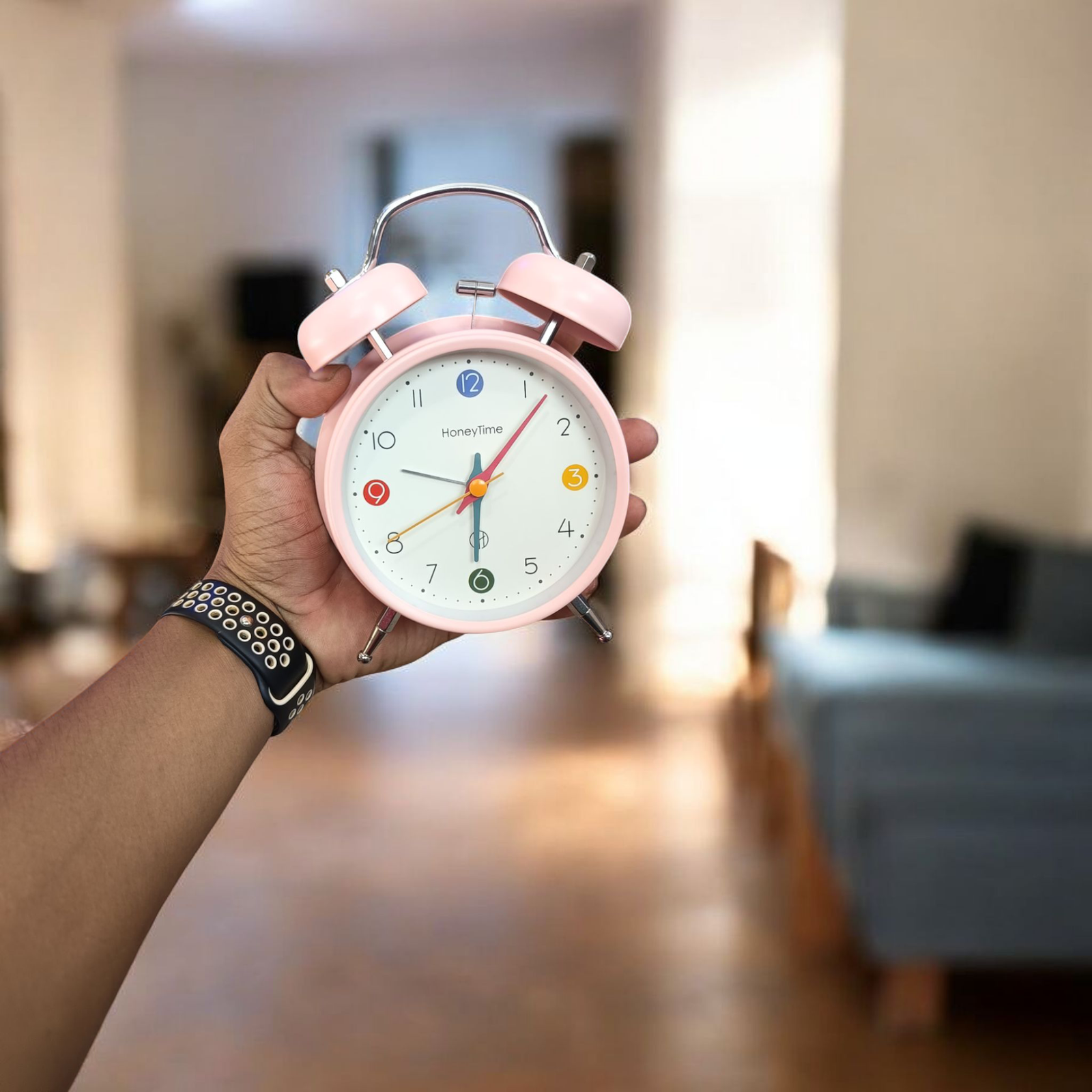 Super Premium Honey time PINK and White Clock (TC-230) - Image 4