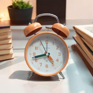 Super Premium Honey time Orange and White Clock (TC-228)