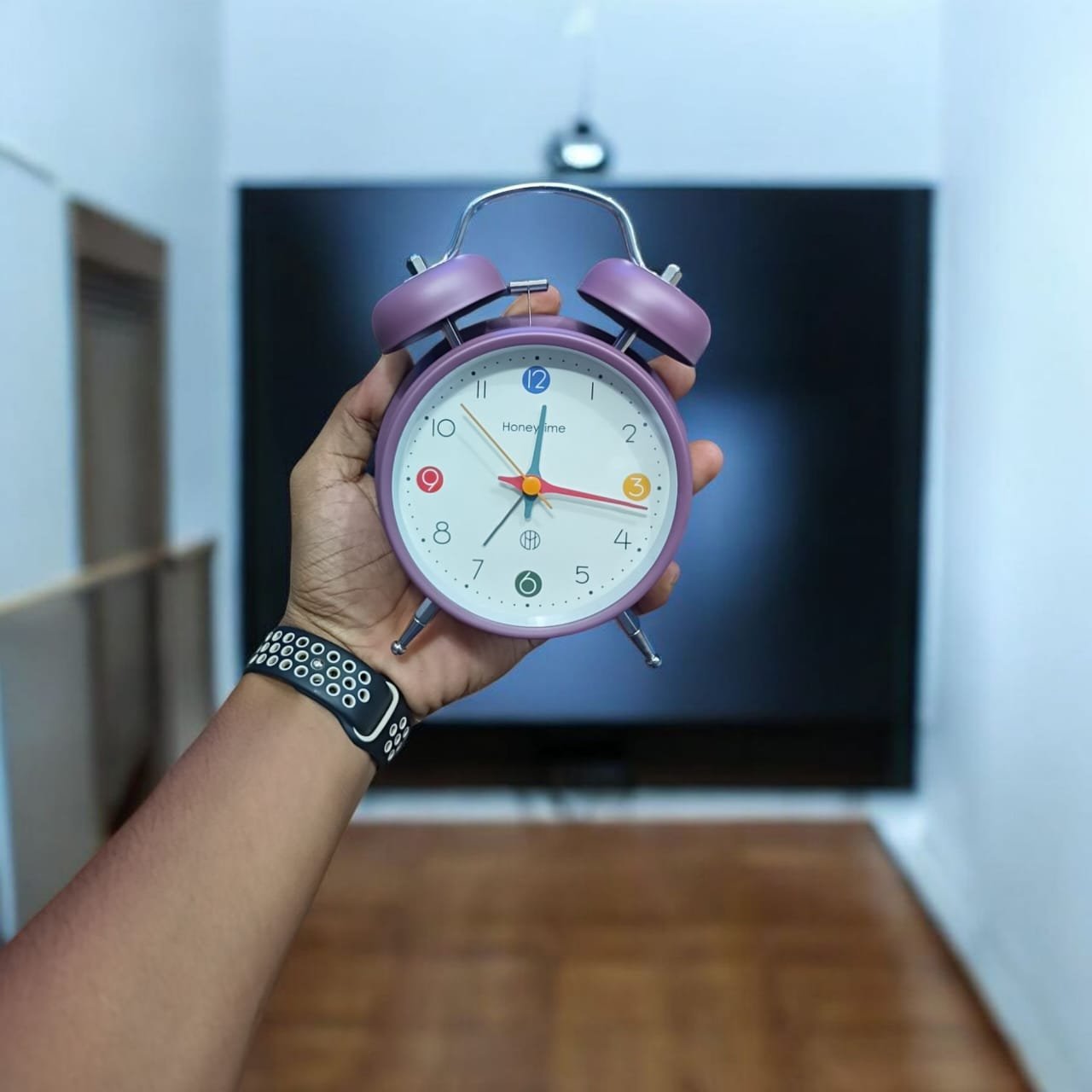 Super Premium Honey time PURPLE and White Clock (TC-233) - Image 3