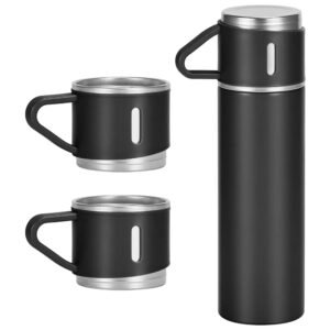 500ML Black Premium Stainless Steel Water Flask (WF-400)