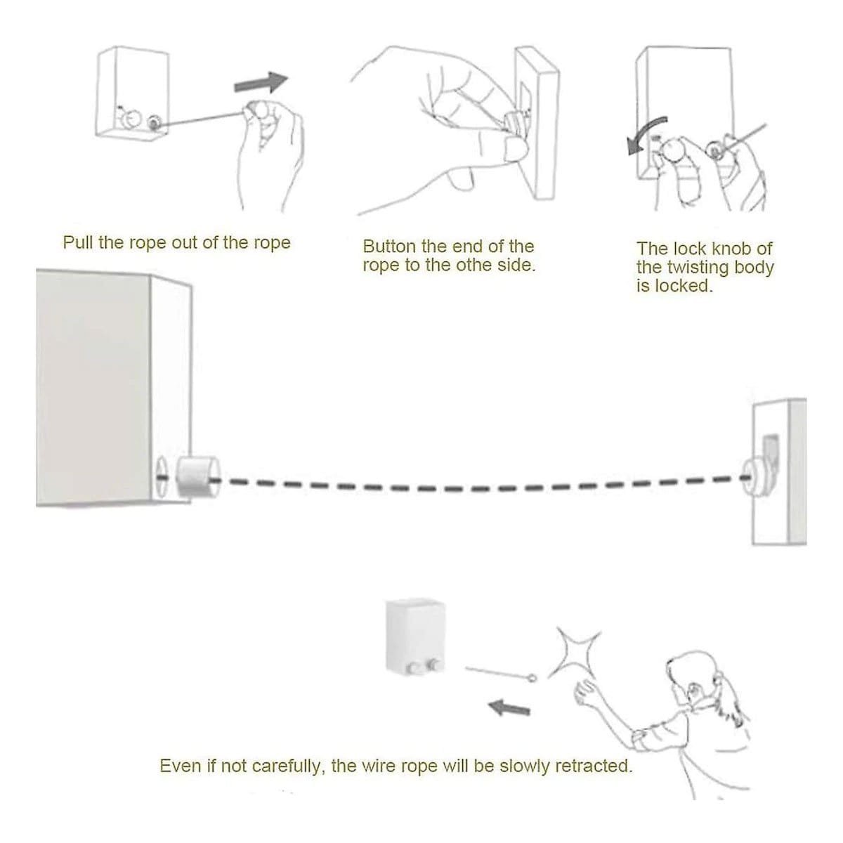 Compact Japanese Clothes Line(WM-702) - Image 3