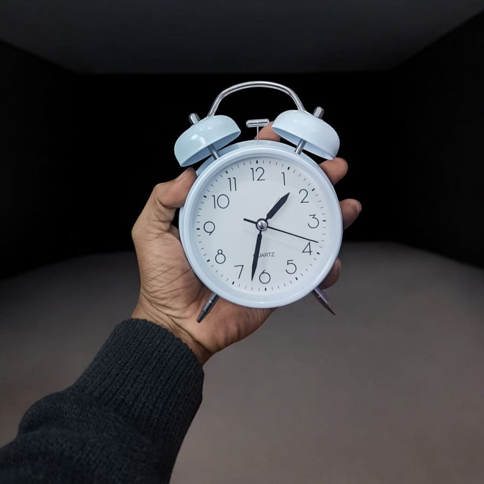 Bell Alarm Matt Fully White Clock (TC-246) - Image 3